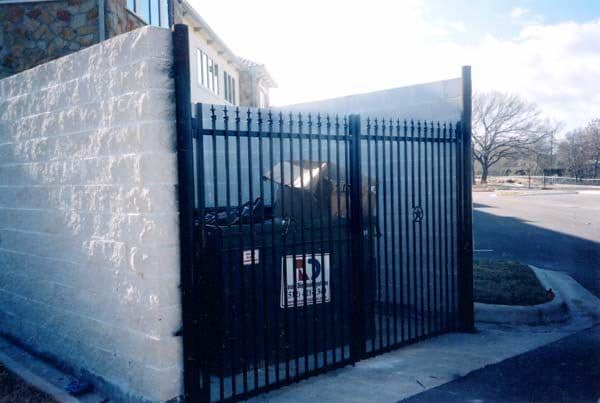 Block and iron enclosure