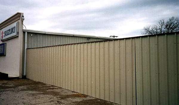 Metal panel with cap