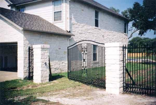 Ornamental iron gate